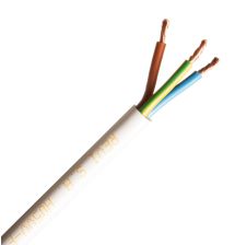 Cordon Flexible 2x0,75m/M H05vv-F Bco.R-100mts.300/500v.(A)