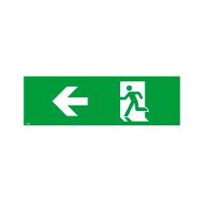 Pictograma Para Box Cielo/Muro Hombre Flecha Izquierda/Derecha 190x390 Mm